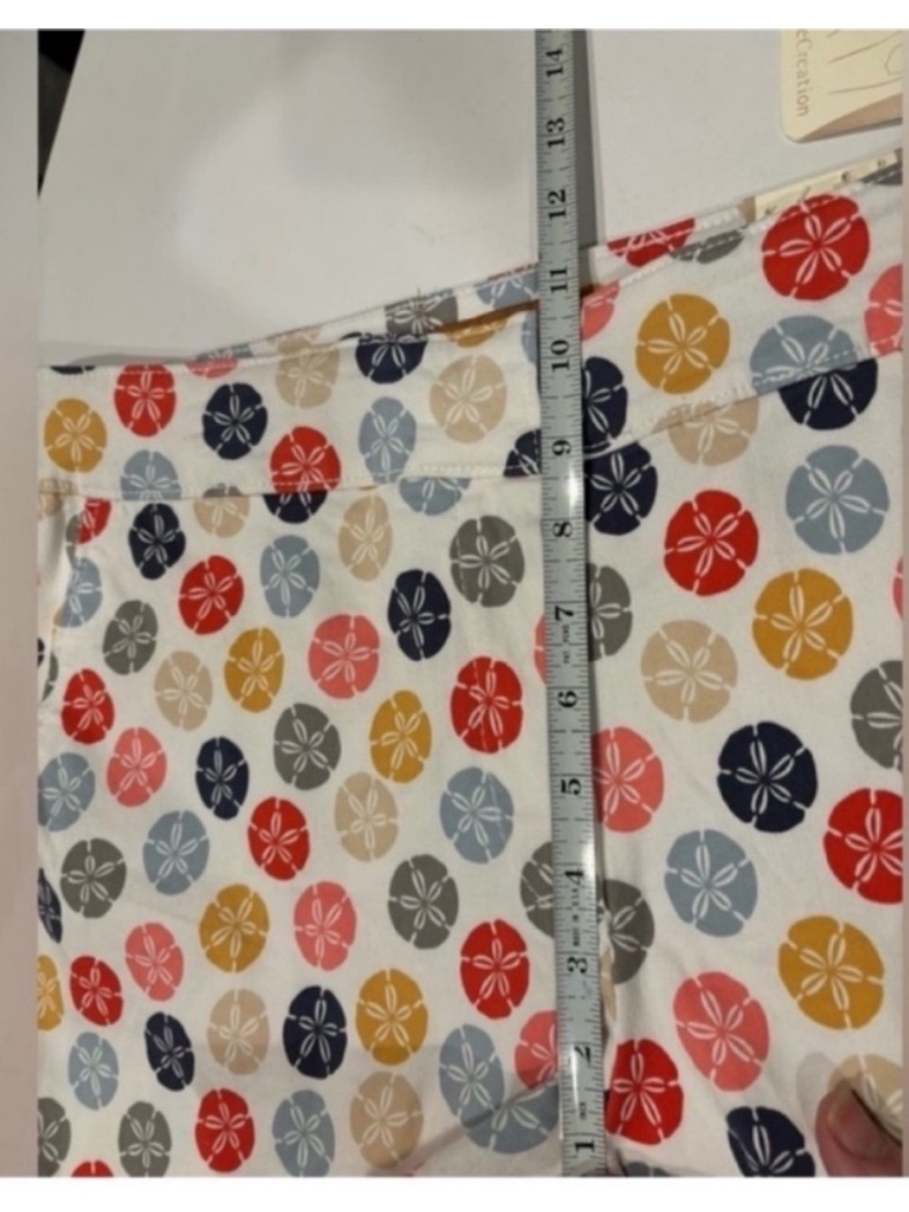 reCreation NEW Sand Dollar Print Multicolor Shorts Womens 14 Beach Summer Vacay - Picture 9 of 14